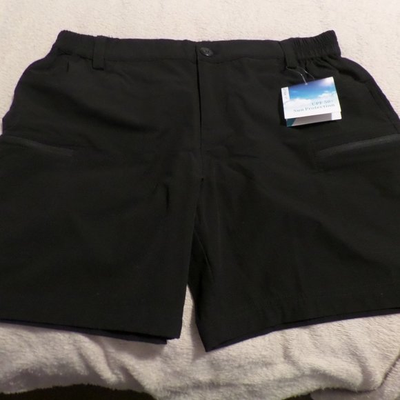 Willit Men’s Black Hiking/Cargo Shorts – UPF 50 –NWT- Size Large   (sh115) - Picture 1 of 8